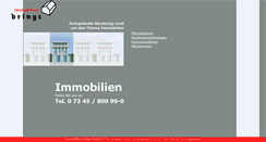 Desktop Screenshot of immobilien-brings.de
