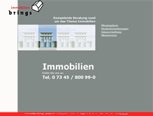 Tablet Screenshot of immobilien-brings.de